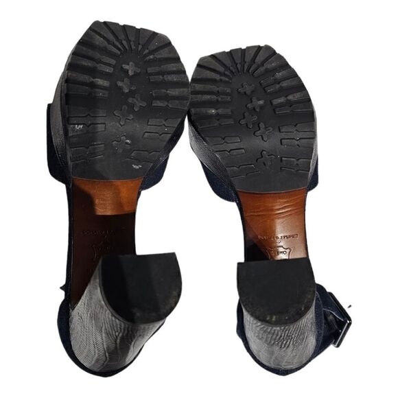 DONALD J PLINER Denim Platform Sandals Heels - Size 10 - Picture 5 of 8